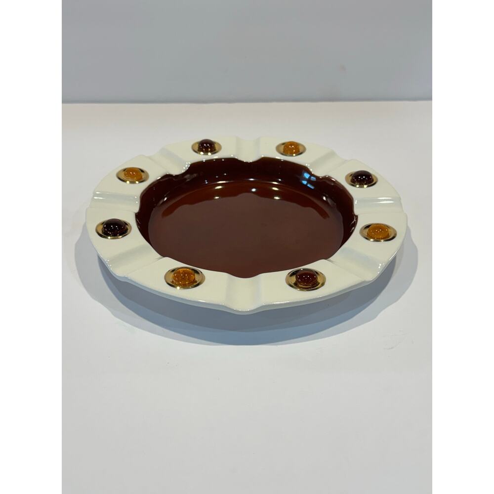 Vintage Down - East Craft 1982 Nautical Seagulls Lighthouse Ashtray